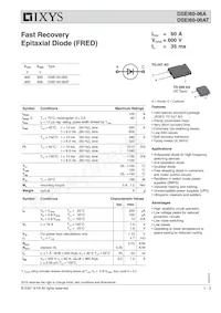 DSEI60-06A Datasheet Copertura