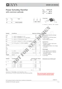 DSSK20-0045A Datasheet Cover