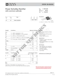 DSSK28-0045A Datasheet Cover