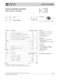 DSSK28-0045BS-TUB Datasheet Copertura