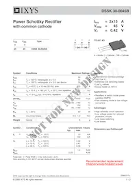 DSSK30-0045B Datasheet Cover