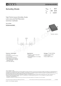 DSSK48-003BS-TUB Datasheet Cover