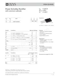 DSSK60-0045B Datasheet Cover