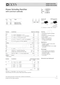 DSSK60-015AR Datasheet Cover