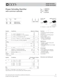 DSSK60-02AR Datasheet Cover