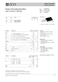 DSSK80-003B Datasheet Copertura