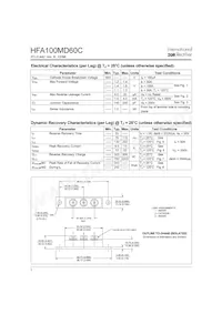 HFA100MD60C Datasheet Page 2