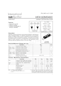 HFA120MD40C Datasheet Copertura