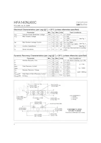 HFA140NJ60C Datasheet Page 2