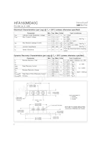 HFA160MD40C Datasheet Pagina 2