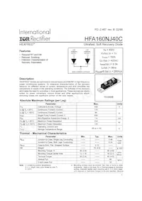 HFA160NJ40C Datasheet Cover