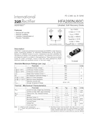 HFA280NJ60C Datasheet Cover