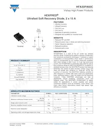 HFA30PA60C Datenblatt Cover
