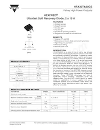 HFA30TA60CSTRR Datasheet Cover
