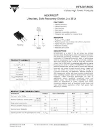 HFA50PA60C Datasheet Cover