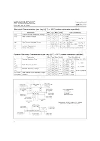 HFA60MC60C Datasheet Pagina 2