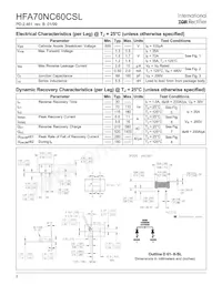 HFA70NC60CSL Datasheet Pagina 2