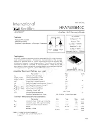 HFA75MB40C Datasheet Cover