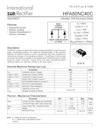 HFA80NC40C Datasheet Cover