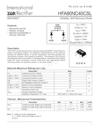 HFA80NC40CSL Datasheet Cover