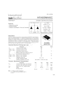 HFA80NK40C Datasheet Cover
