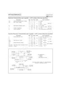 HFA80NK40C Datasheet Pagina 2