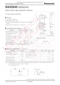 MA3D649 Datasheet Cover