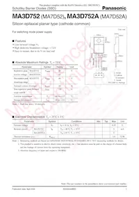 MA3D752 Datasheet Copertura