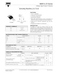 MBR1545CT/45 Datasheet Cover