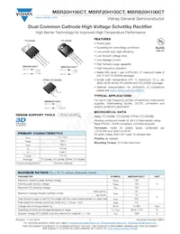 MBR20H100CT-E3/4W Datasheet Cover