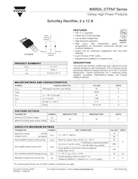 MBR2545CT/45 Datasheet Cover