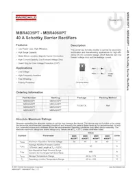 MBR4045CT Datasheet Cover