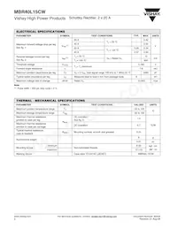 MBR40L15CW Datasheet Page 2