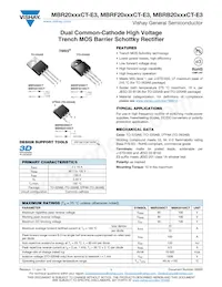 MBRB2090CT-E3/8W Datasheet Cover