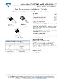 MBRB20H60CTHE3/45 Datasheet Cover