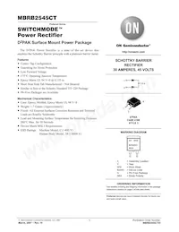 MBRB2545CT Datasheet Cover
