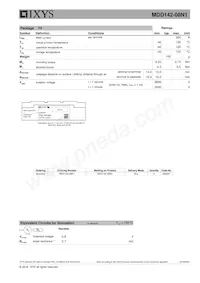 MDD142-08N1 Datasheet Page 3
