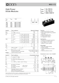 MDD172-18N1 Datasheet Cover