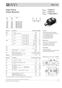 MDD255-22N1 Datasheet Cover
