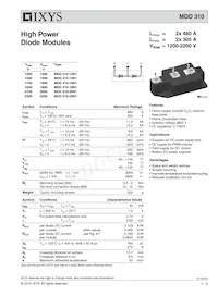 MDD310-22N1 Datasheet Cover
