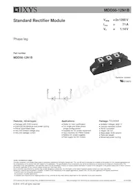 MDD56-12N1B Datasheet Cover