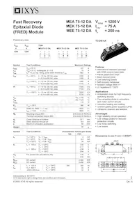 MEK75-12DA Datasheet Cover