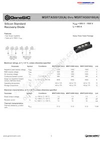 MSRTA500160(A) Datasheet Cover
