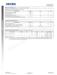 SBR0560S1-7 Datasheet Page 2