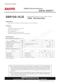 SBR100-16JS Datasheet Cover