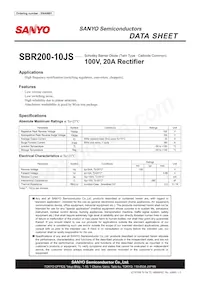 SBR200-10JS數據表 封面