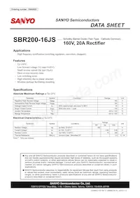 SBR200-16JS數據表 封面