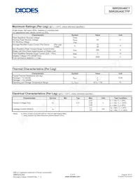 SBR20U40CTFP Datasheet Page 2