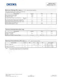 SBR30150CT Datasheet Page 2