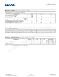 SBR3045CTB Datasheet Page 2
